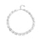 Sterling Silver Plated Square Links Necklace COL2065MTL000