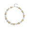Half 18K Gold Half Sterling Silver Alloy Links Necklace COL2065OROMTL