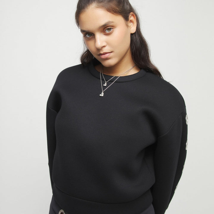 Sterling Silver Double Plated Two Hearts Necklace COL2070MTL000