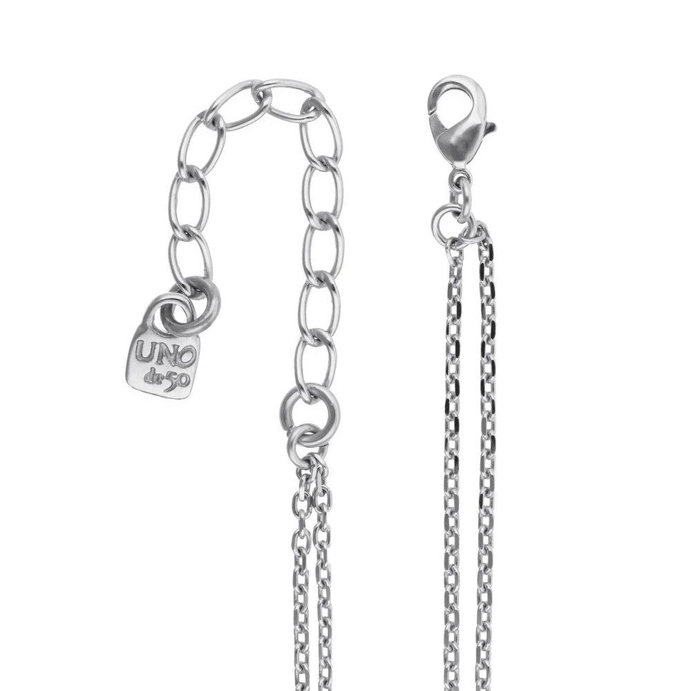 UNOde50 Presagio Silver Plated Necklace COL2077VRDMTL