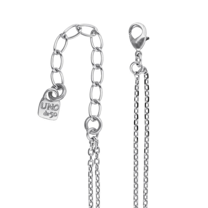 UNOde50 Presagio Silver Plated Necklace COL2077VRDMTL