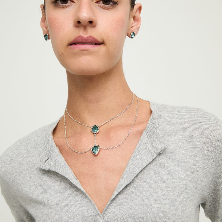 UNOde50 Presagio Silver Plated Necklace COL2077VRDMTL