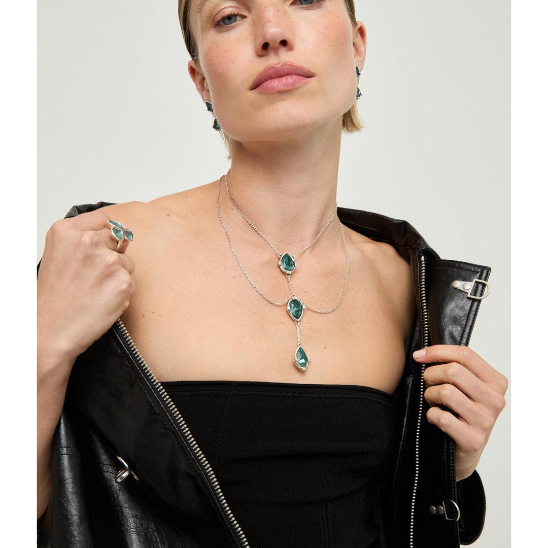 UNOde50 Presagio Silver Plated Necklace COL2078VRDMTL