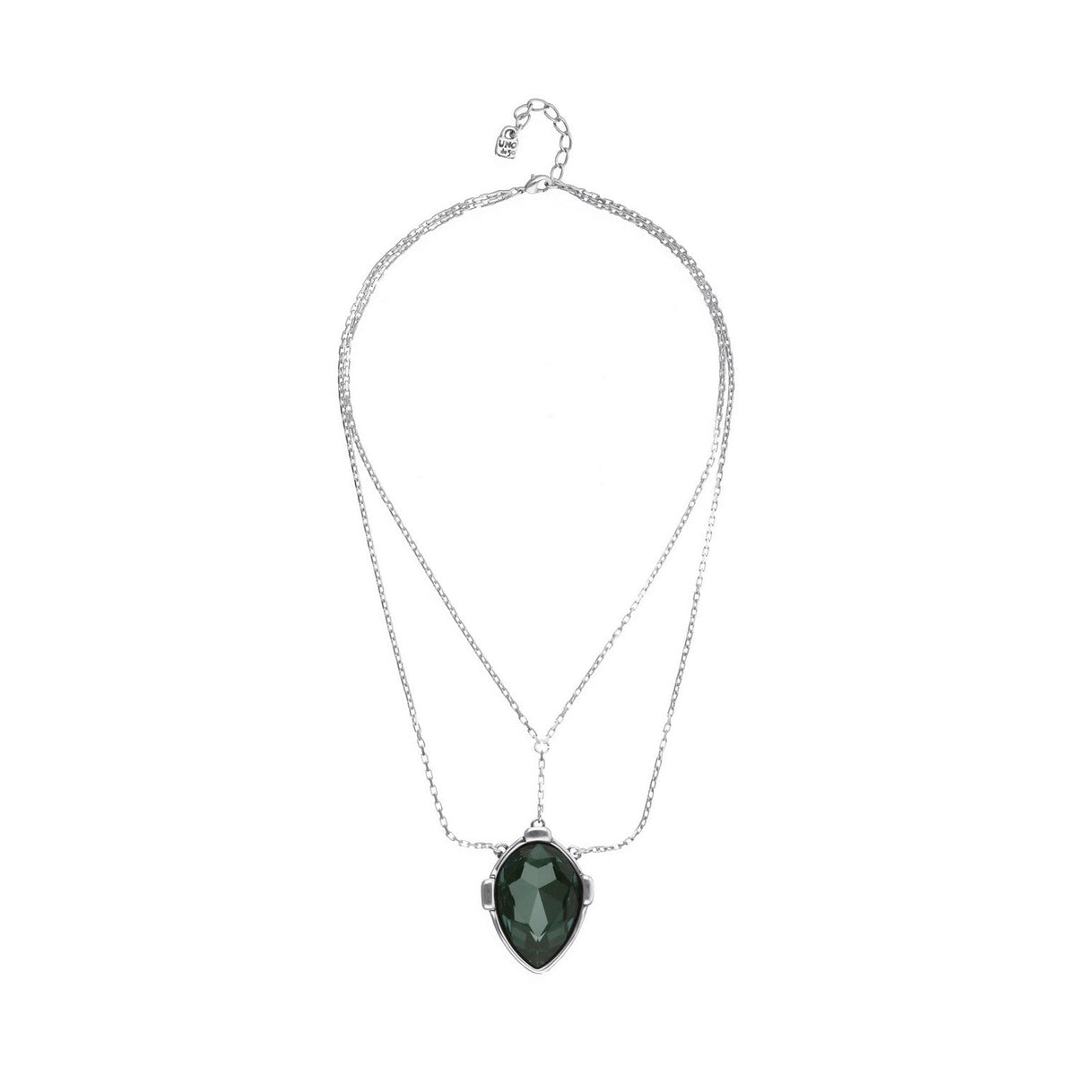 UNOde50 Presagio Silver Plated Necklace COL2081VRDMTL