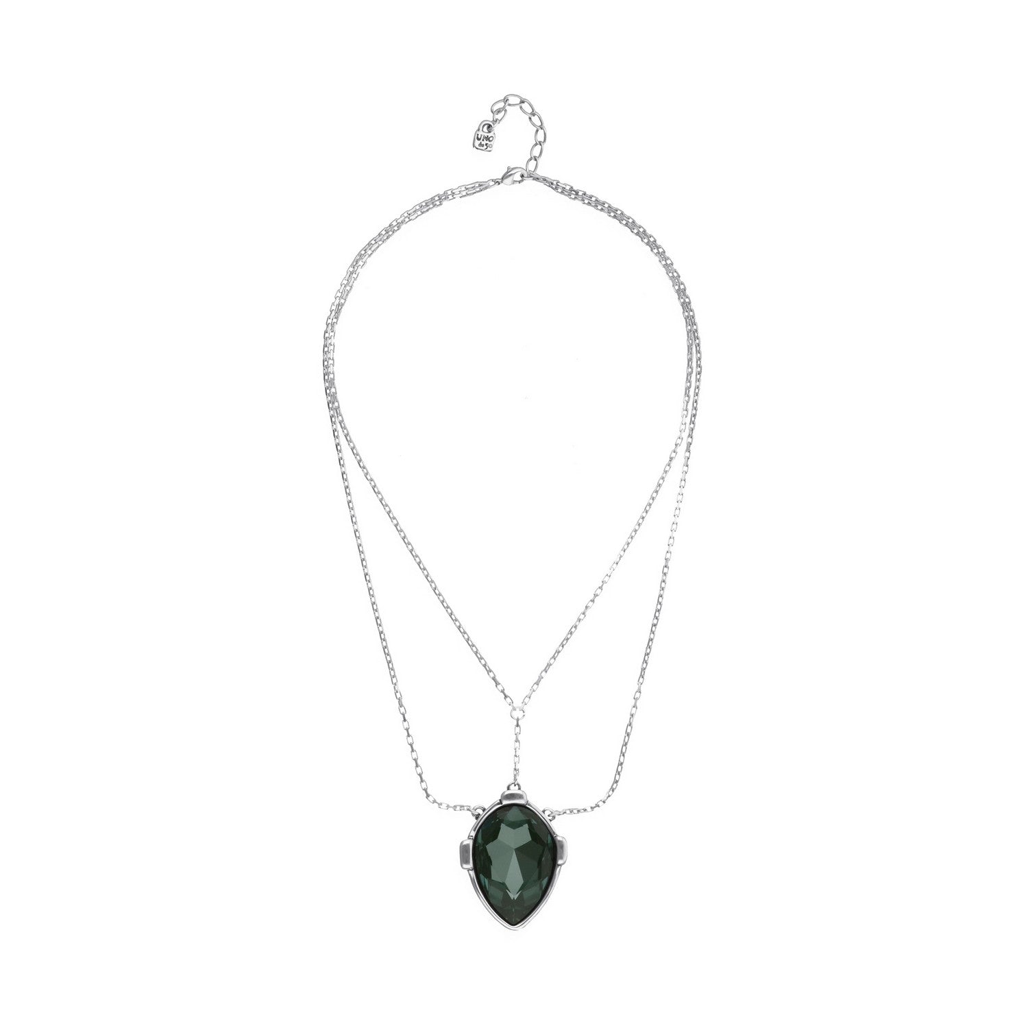 UNOde50 Presagio Silver Plated Necklace COL2081VRDMTL