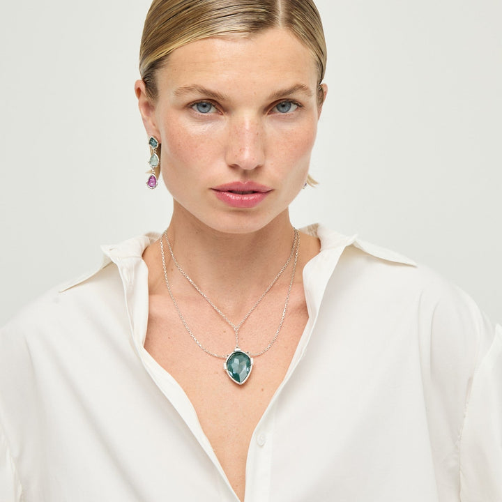 UNOde50 Presagio Silver Plated Necklace COL2081VRDMTL