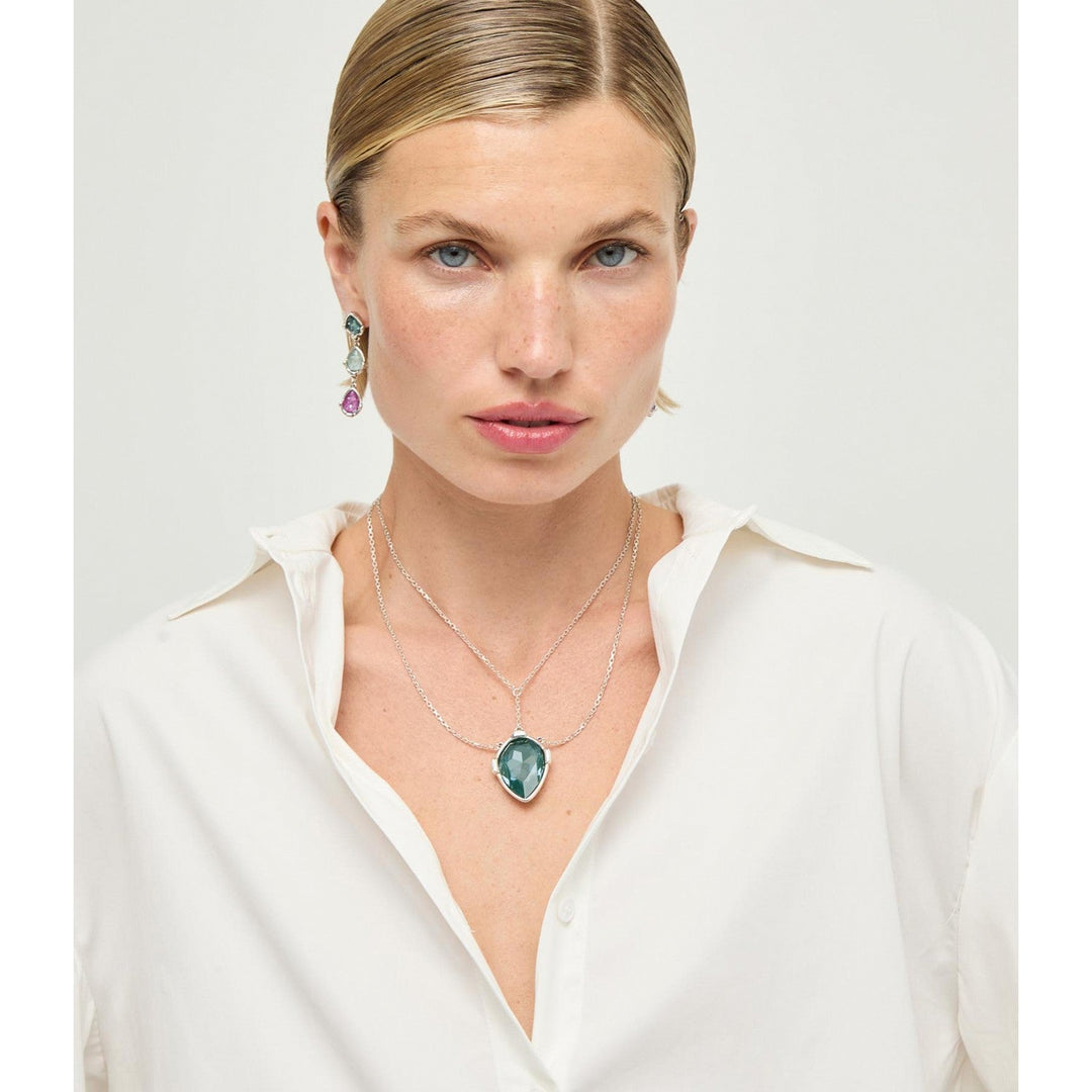 UNOde50 Presagio Silver Plated Necklace COL2081VRDMTL