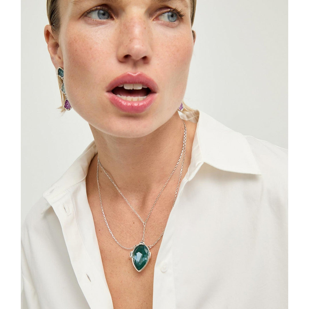 UNOde50 Presagio Silver Plated Necklace COL2081VRDMTL
