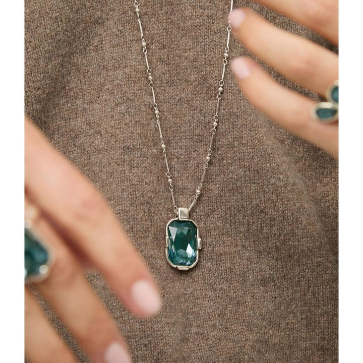 UNOde50 Presagio Silver Plated Necklace COL2082VRDMTL