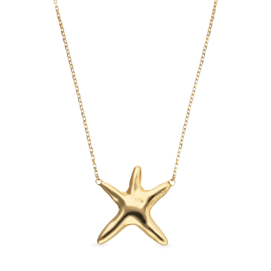 UNOde50 Stellaris 18k Gold Plated Necklace COL2086ORO000
