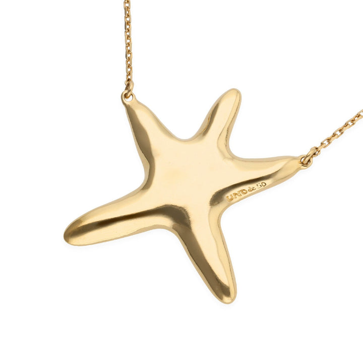 UNOde50 Stellaris 18k Gold Plated Necklace COL2086ORO000