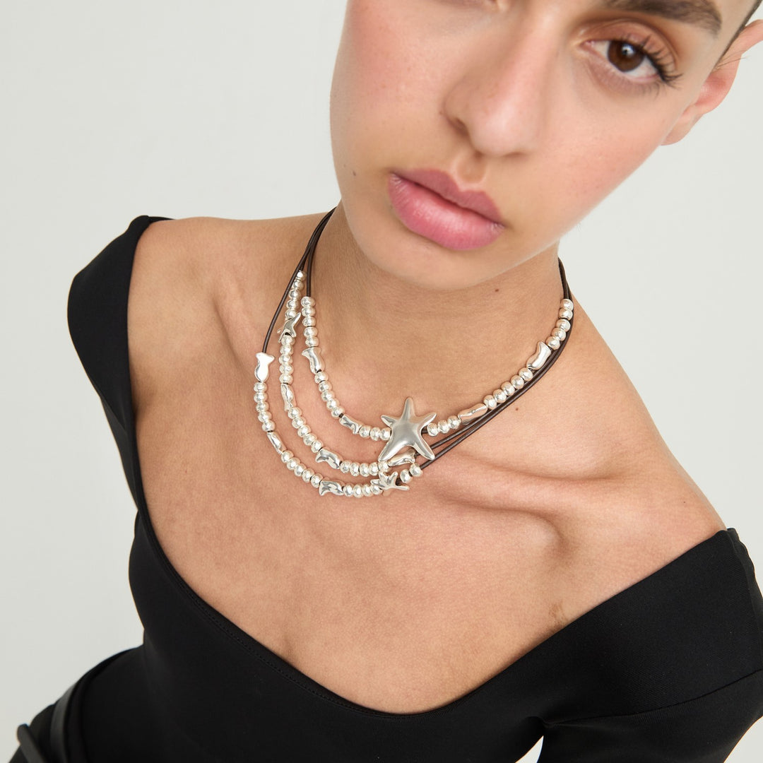 UNOde50 Orion Silver Plated Necklace COL2093MARMTL