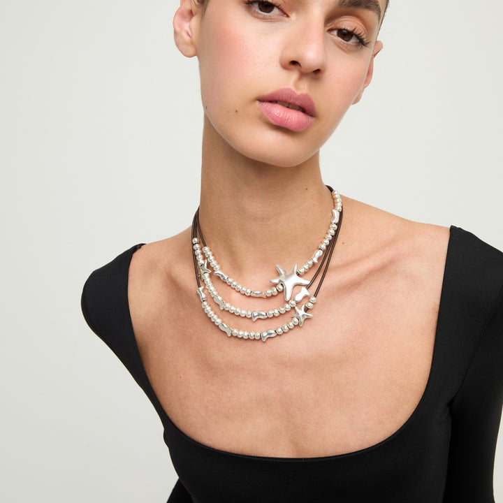 UNOde50 Orion Silver Plated Necklace COL2093MARMTL