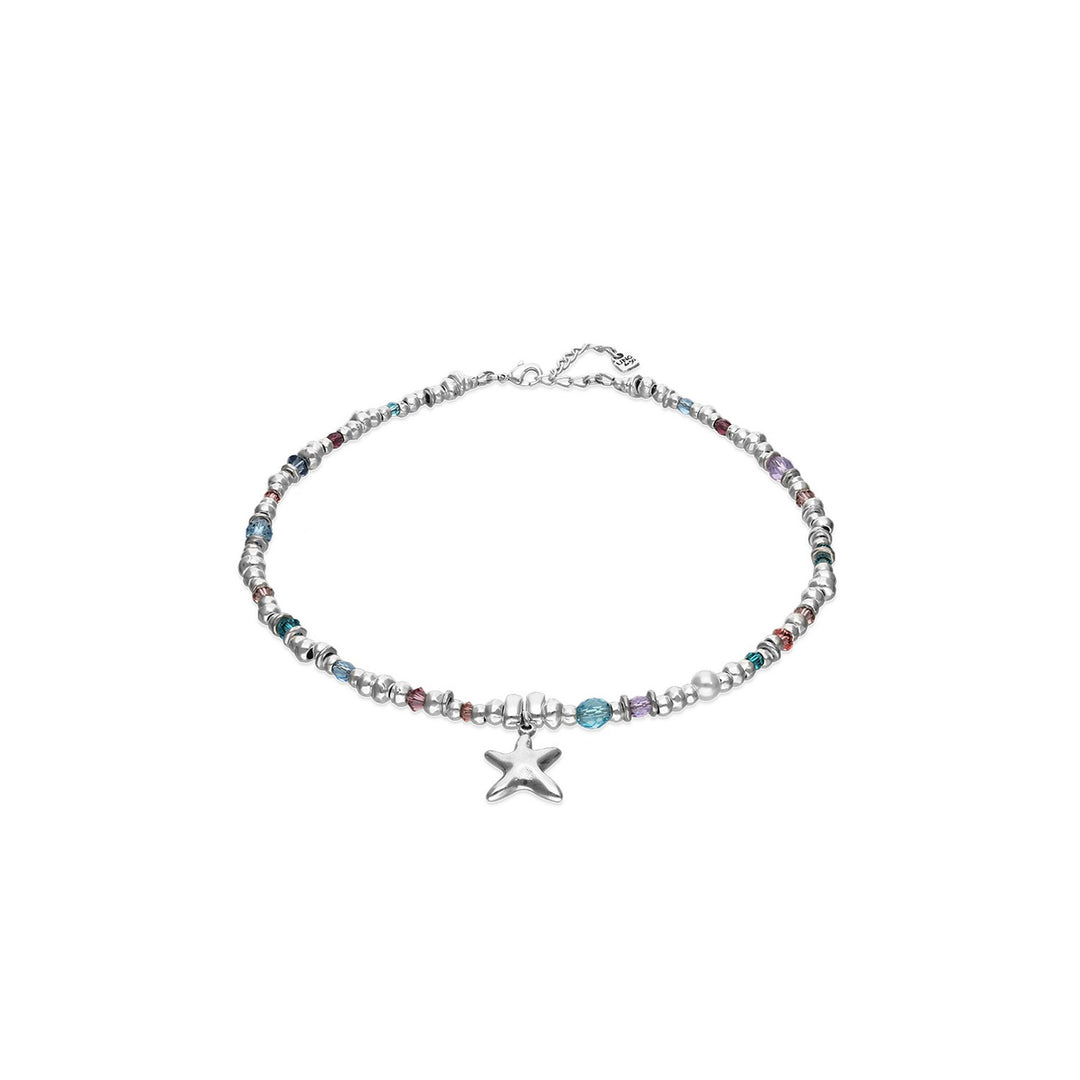 UNOde50 Prisma Silver Plated Necklace COL2095MCLMTL
