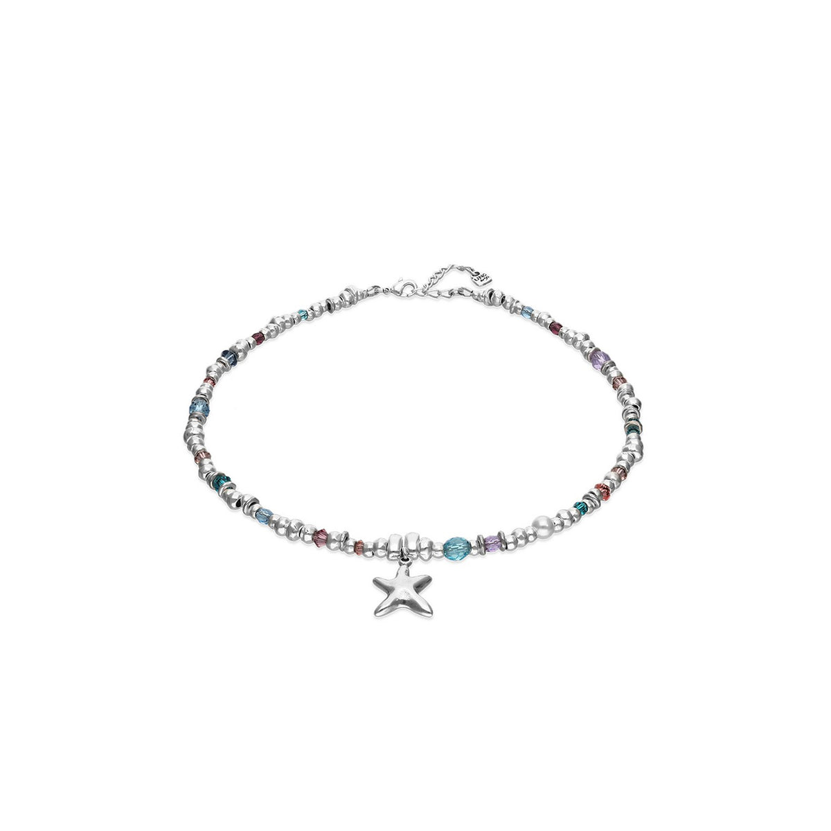 UNOde50 Prisma Silver Plated Necklace COL2095MCLMTL