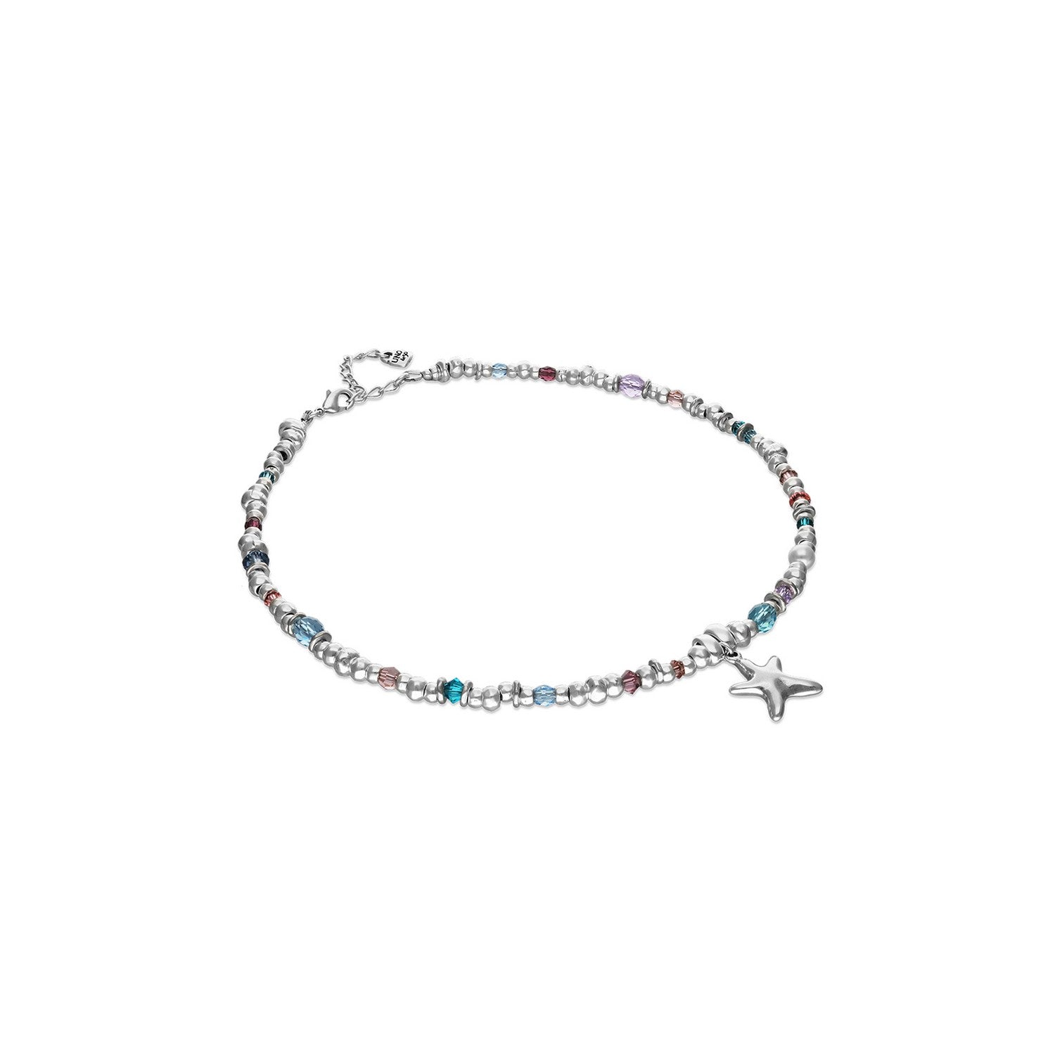 UNOde50 Prisma Silver Plated Necklace COL2095MCLMTL