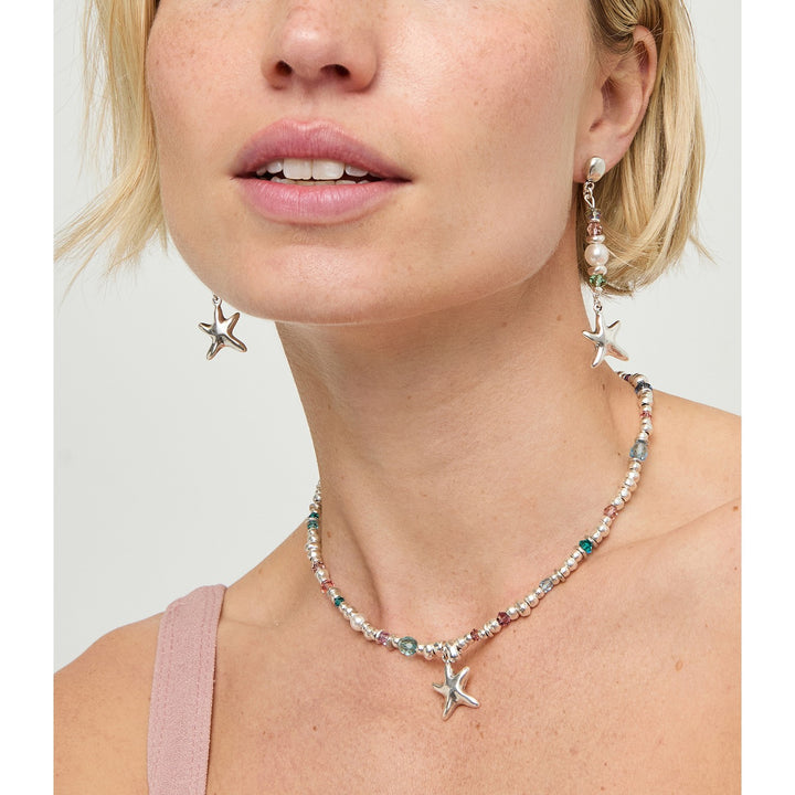 UNOde50 Prisma Silver Plated Necklace COL2095MCLMTL
