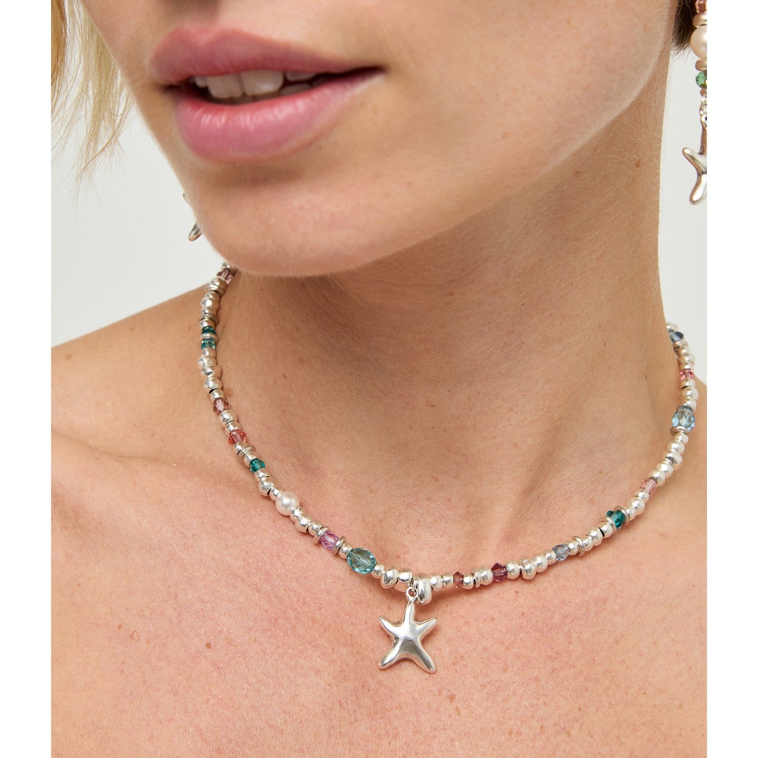 UNOde50 Prisma Silver Plated Necklace COL2095MCLMTL