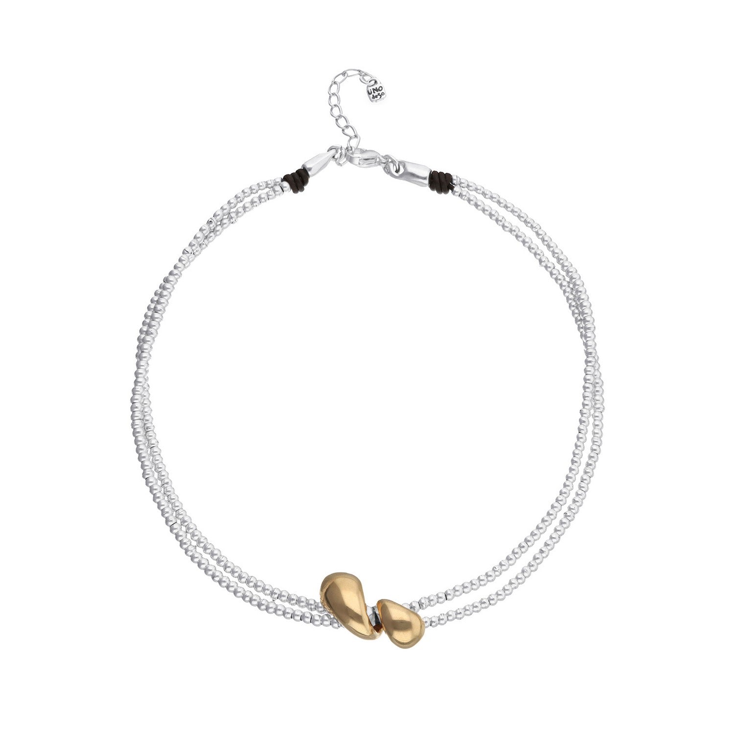 UNOde50 Axis Gold & Silver Plated Necklace COL2098OROMTL