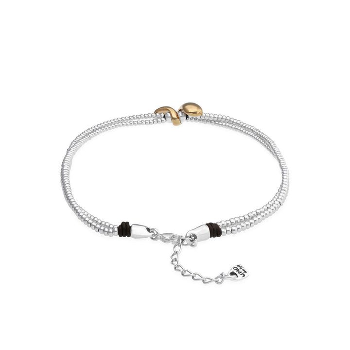 UNOde50 Axis Gold & Silver Plated Necklace COL2098OROMTL