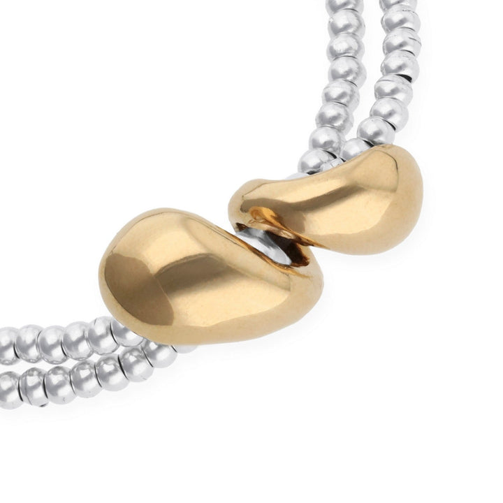 UNOde50 Axis Gold & Silver Plated Necklace COL2098OROMTL