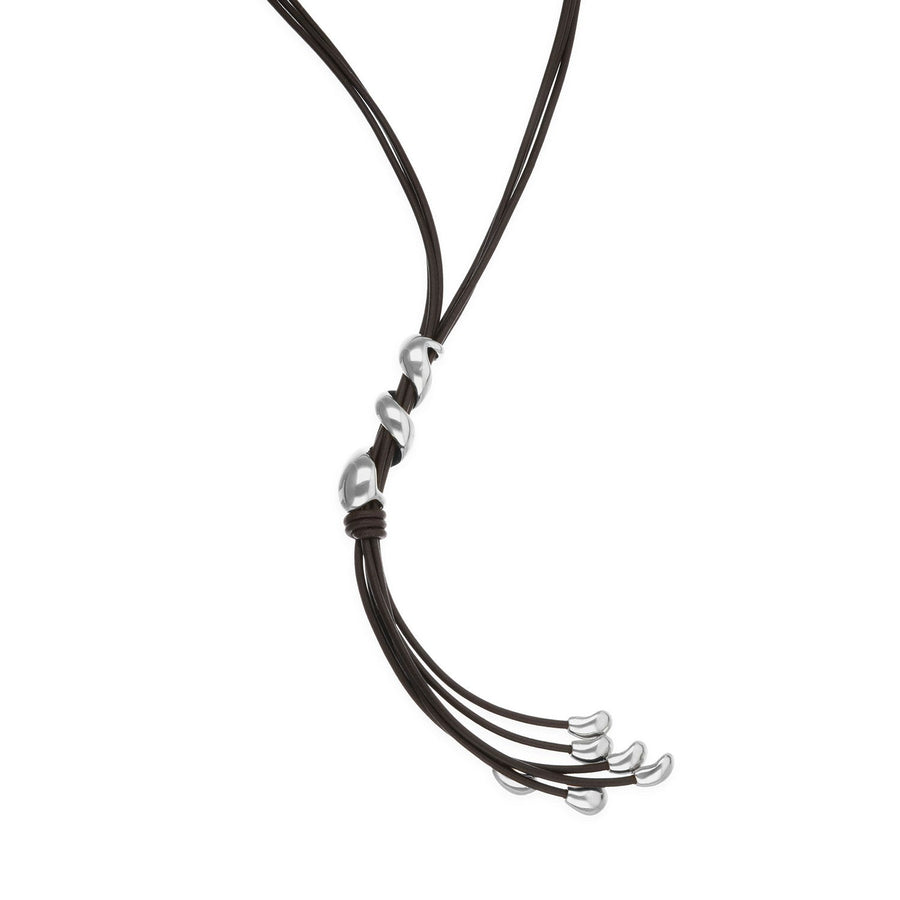 UNOde50 Radix Silver Plated Necklace COL2099MARMTL