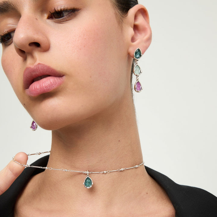 UNOde50 Presagio Silver Plated Necklace COL2104VRDMTL