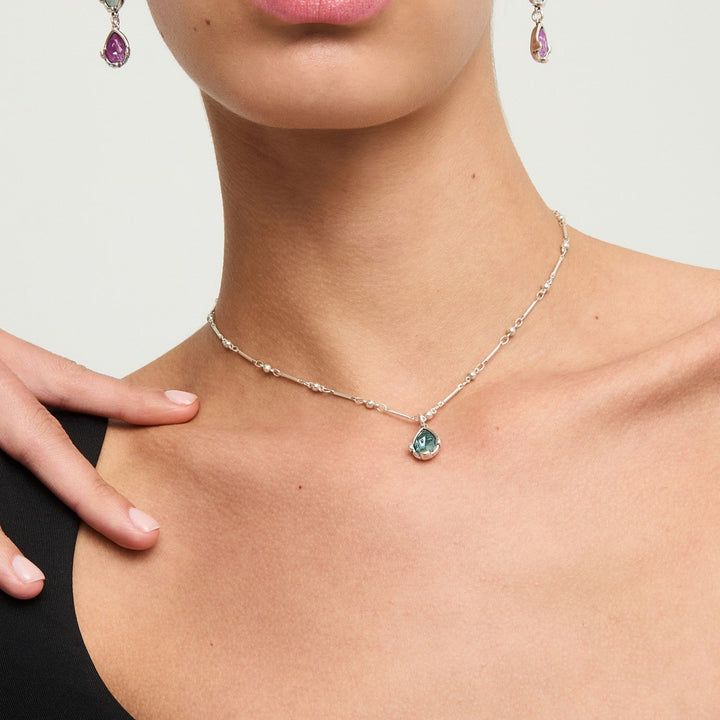 UNOde50 Presagio Silver Plated Necklace COL2104VRDMTL