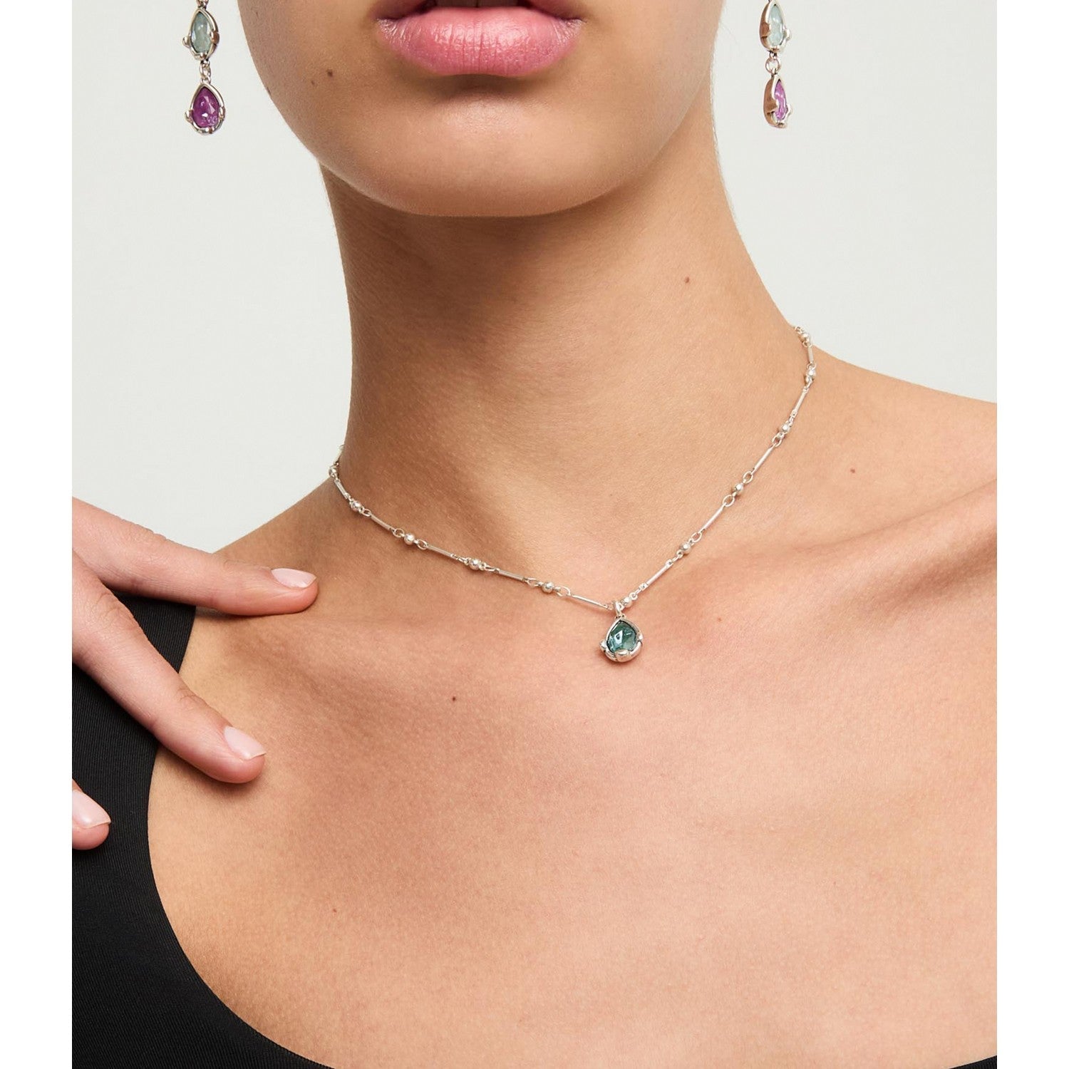 UNOde50 Presagio Silver Plated Necklace COL2104VRDMTL