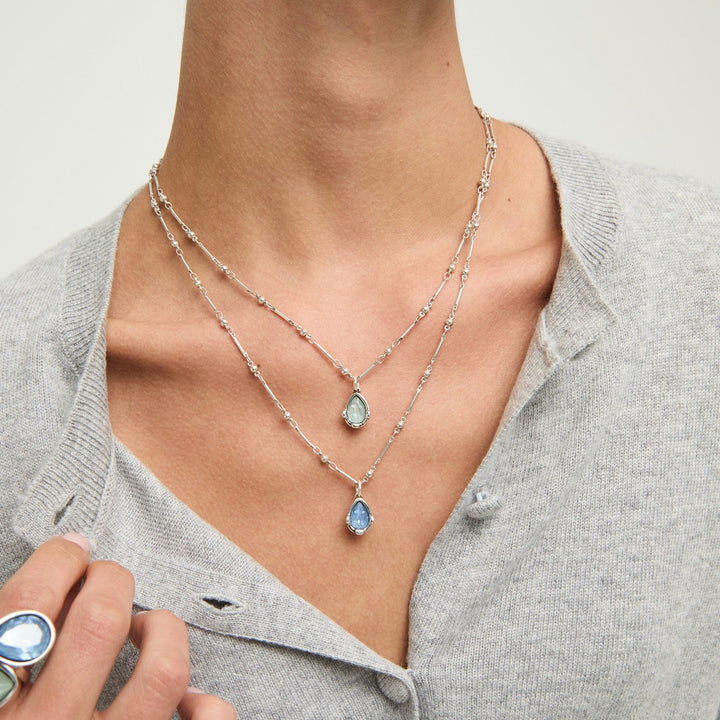 UNOde50 Presagio Silver Plated Necklace COL2105AZUMTL