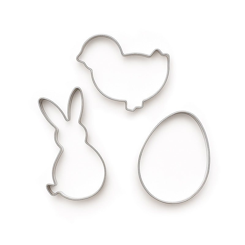 Springtime Bunny Rabbit, Chick & Egg Cookie Cutter Set of 3 COOK10