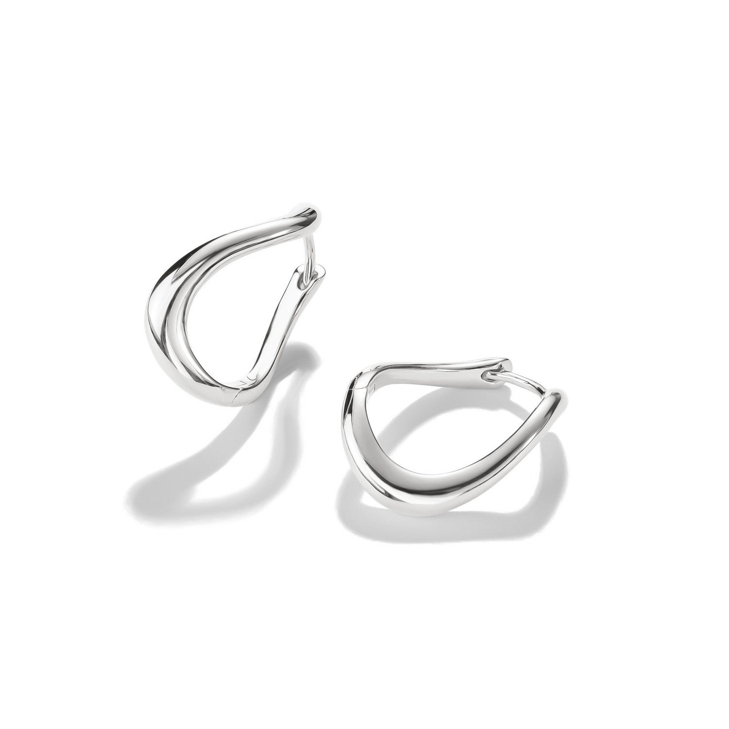 Thomas Sabo Sterling Silver Fluid Elegance Hoop Earring CR764-001-21