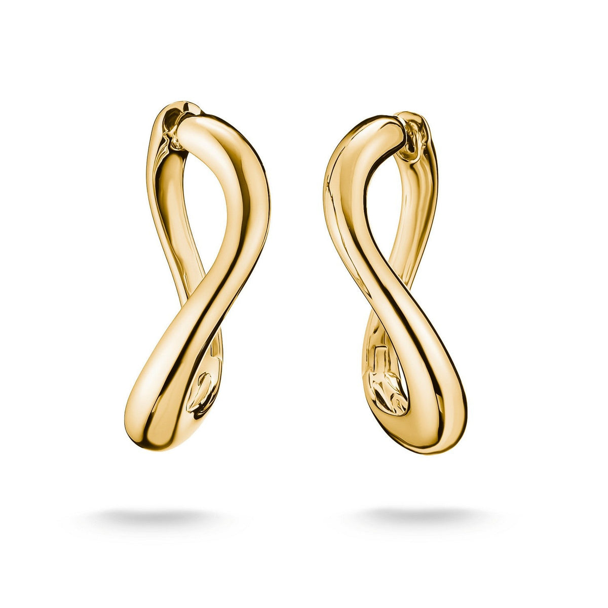 Thomas Sabo 18k Gold Plated Fluid Elegance Hoop Earring CR764-M01-39