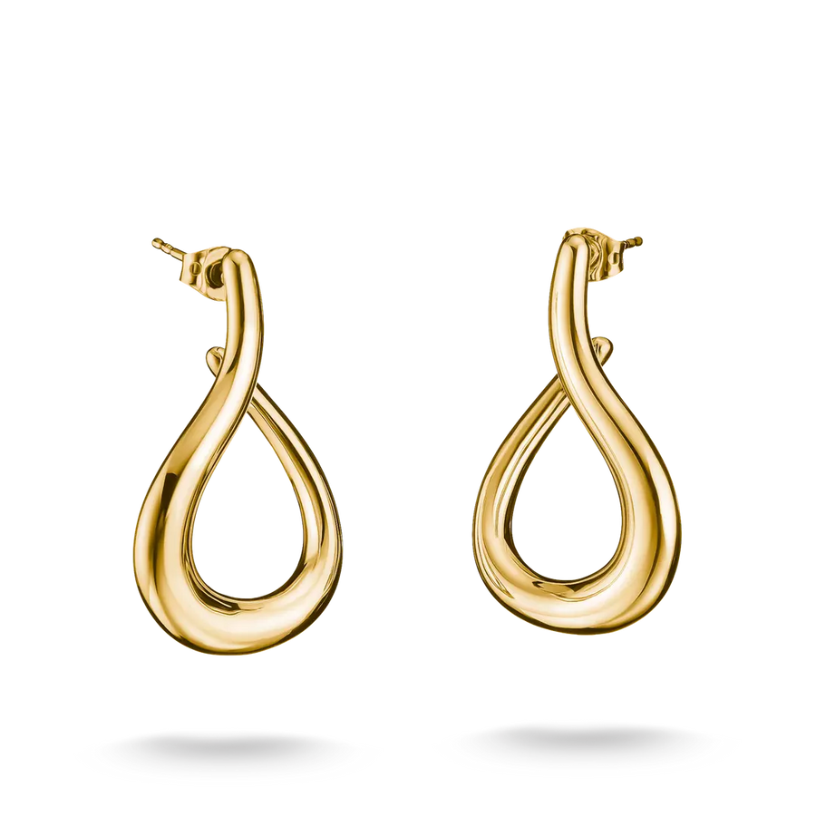 Thomas Sabo 18k Gold Plated Classic Earrings CR769-M01-39