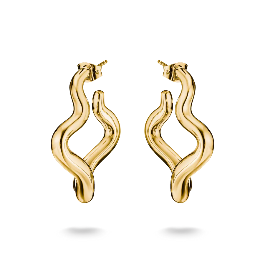 Thomas Sabo 18k Gold Plated Classic Earrings CR771-M01-39