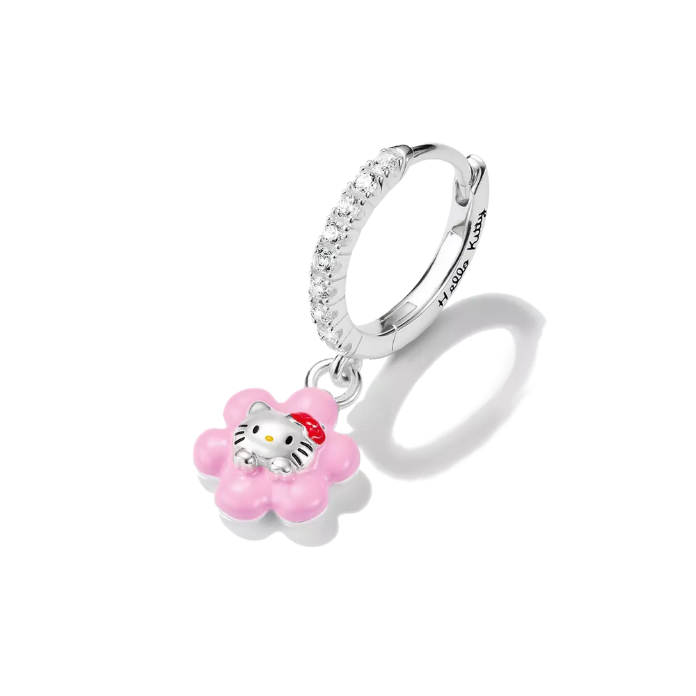 Thomas Sabo Hello Kitty Single Hoop Flower Earring CR773-M06-7