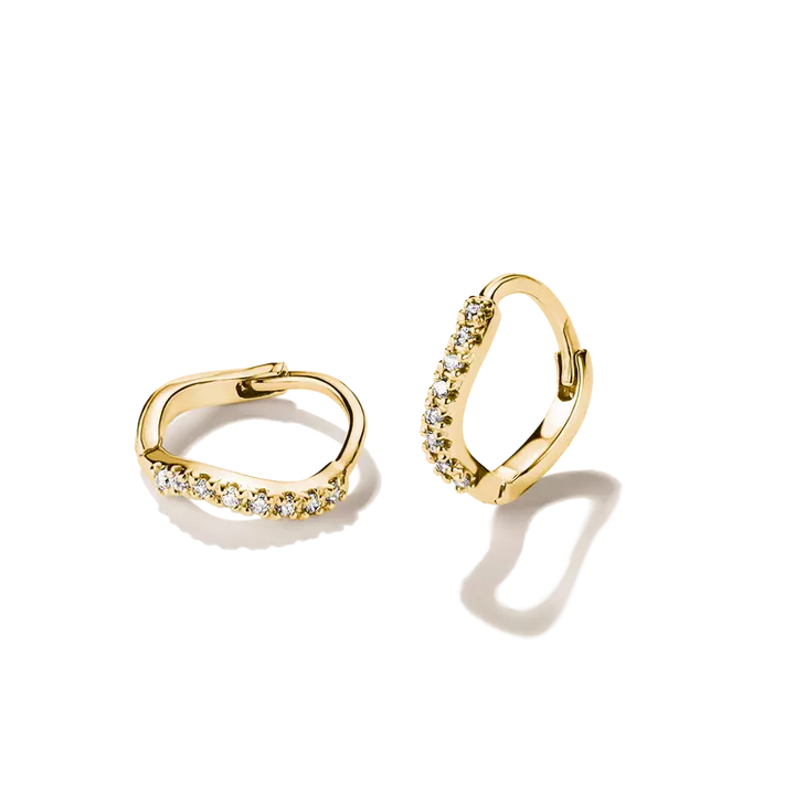 Thomas Sabo 18ct Gold Plated Classic Curved Hoop Earrings CR775-M01-14