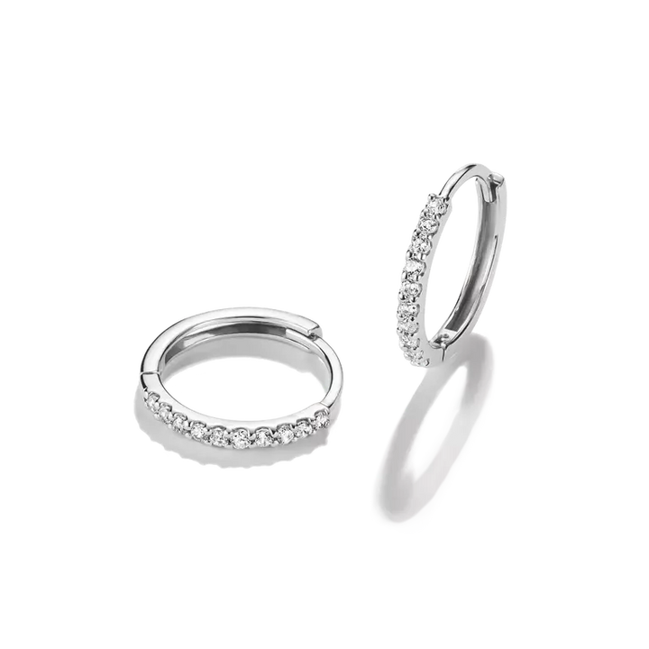 Thomas Sabo Silver Plated Classic Zirconia Hoop Earrings CR776-051-14