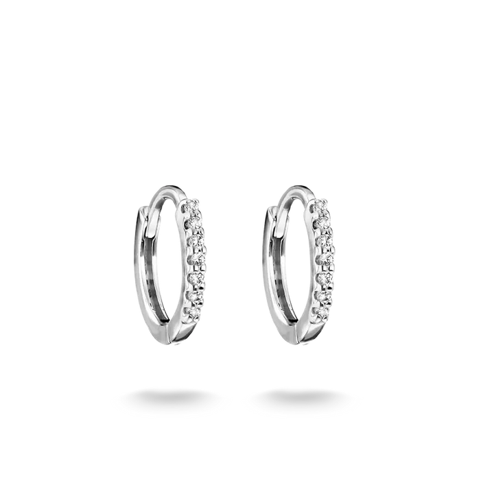 Thomas Sabo Sterling Silver Classic Zirconia Hoop Earrings CR780-051-14