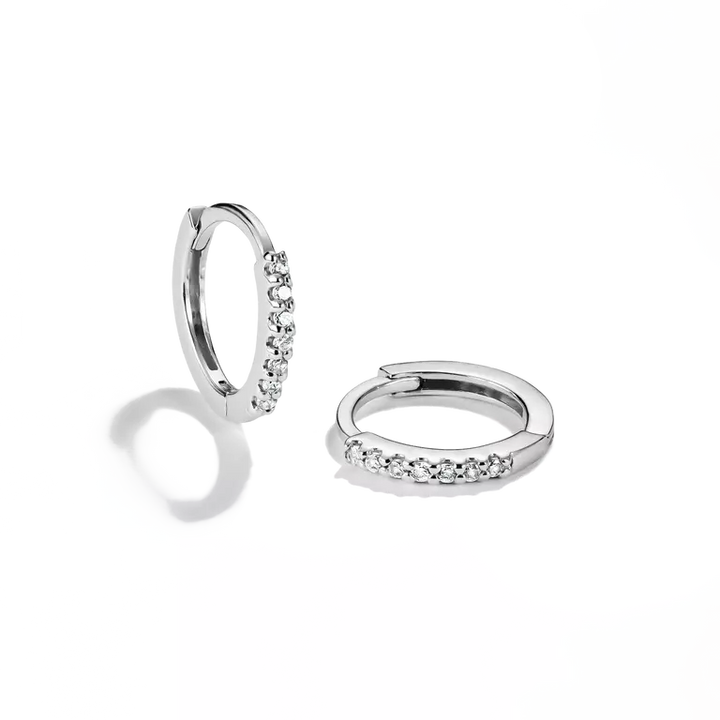 Thomas Sabo Sterling Silver Classic Zirconia Hoop Earrings CR780-051-14