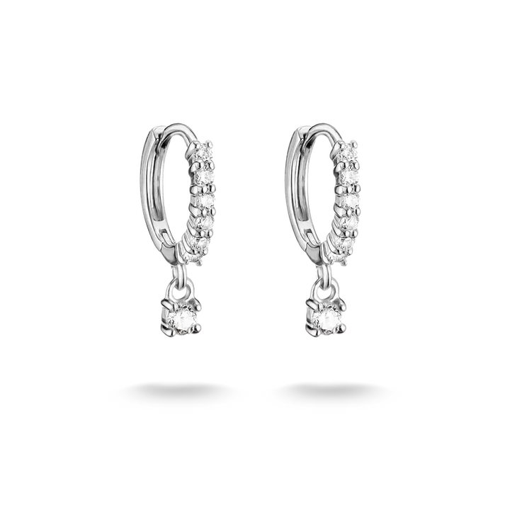 Thomas Sabo Sterling Silver Classic Brilliant Cut Zirconia Hoop Earrings CR781-051-14