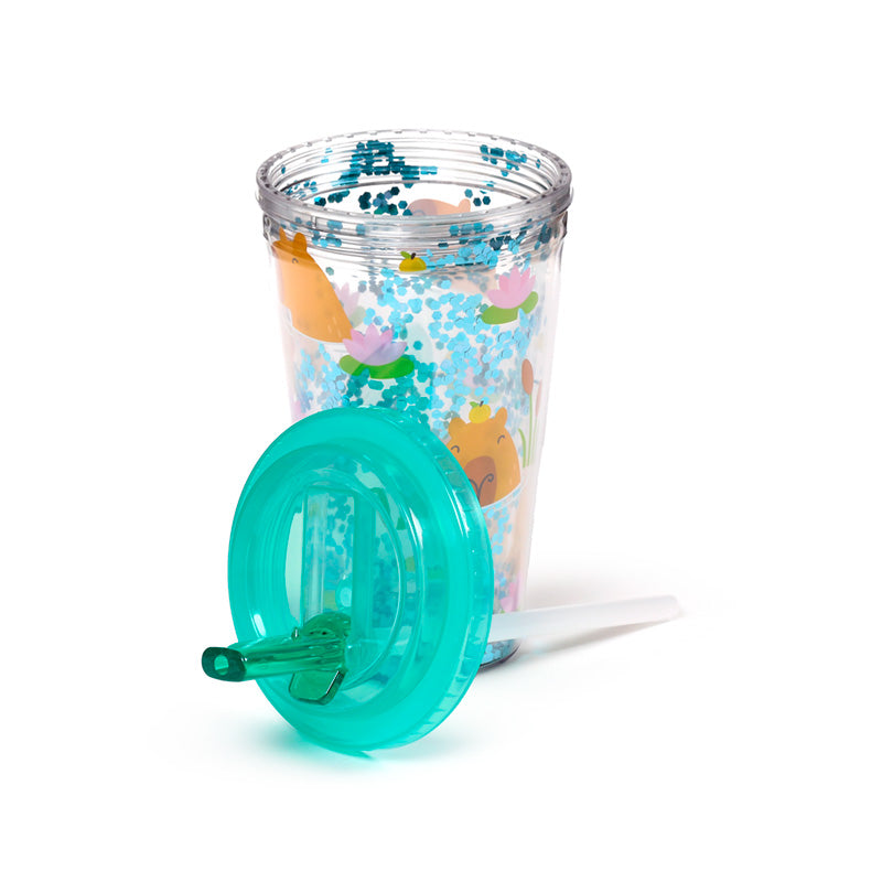 Shatterproof Capybara Double Walled Cup & Straw CUP81