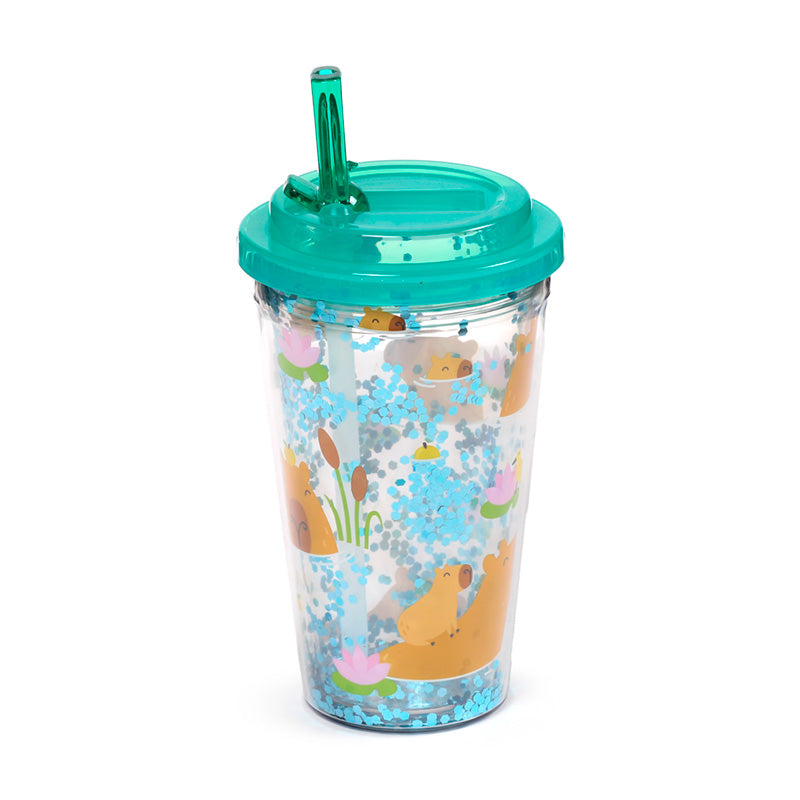 Shatterproof Capybara Double Walled Cup & Straw CUP81