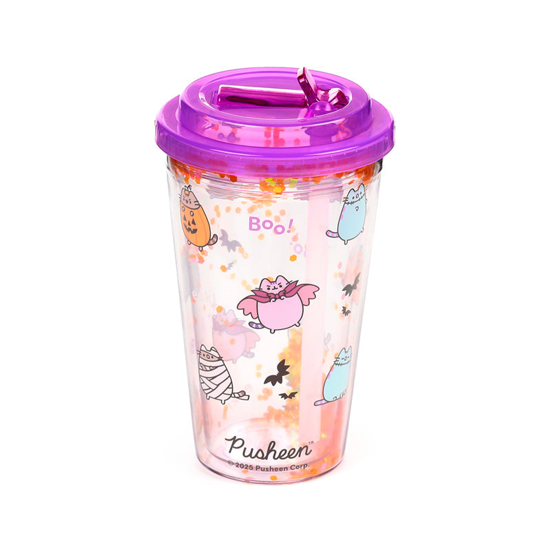 Shatterproof Pusheen the Cat Halloween Double Walled Cup & Straw CUP86