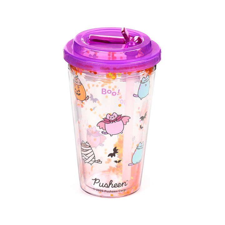 Shatterproof Pusheen the Cat Halloween Double Walled Cup & Straw CUP86
