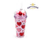 J'Adoramals Heart Double Walled Cup & Straw with Charms CUP89