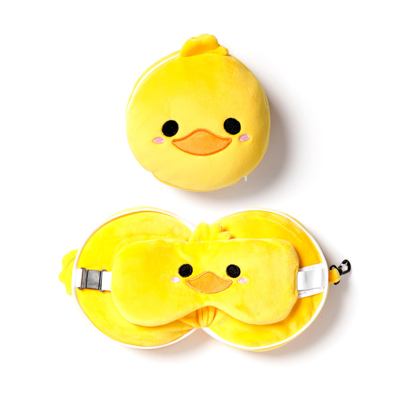 Relaxeazzz Duck Plush Travel Pillow & Eye Mask CUSH225