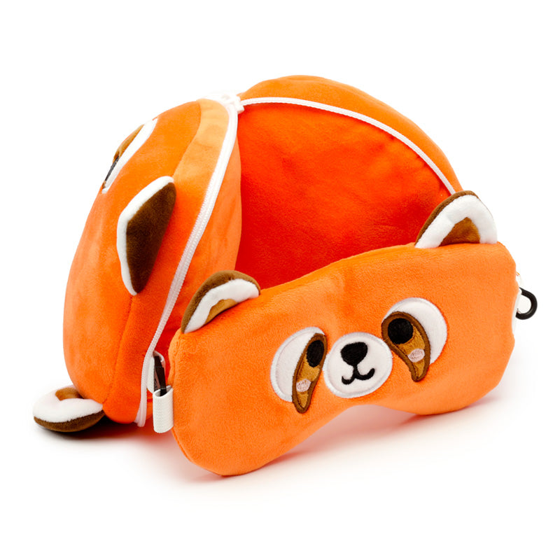 Relaxeazzz Red Panda Plush Travel Pillow & Eye Mask CUSH229