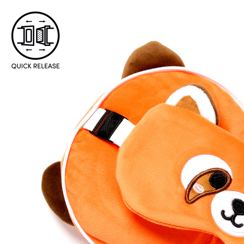 Relaxeazzz Red Panda Plush Travel Pillow & Eye Mask CUSH229