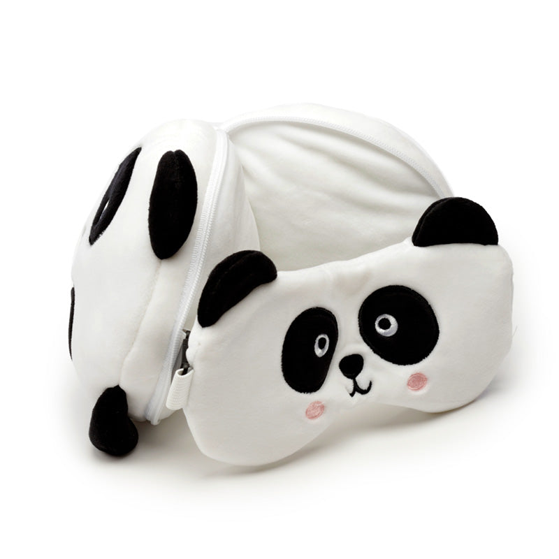 Relaxeazzz Panda Plush Travel Pillow & Eye Mask CUSH250